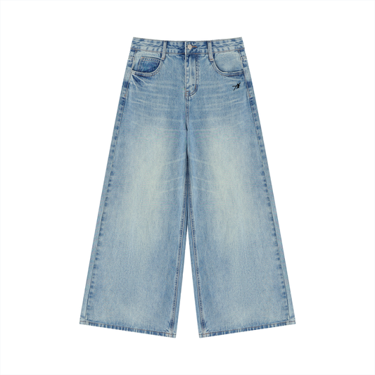 Women’s Vintage Wash Wide Leg Jeans