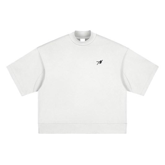 Essential Heavyweight Oversized Mock Neck T-shirt