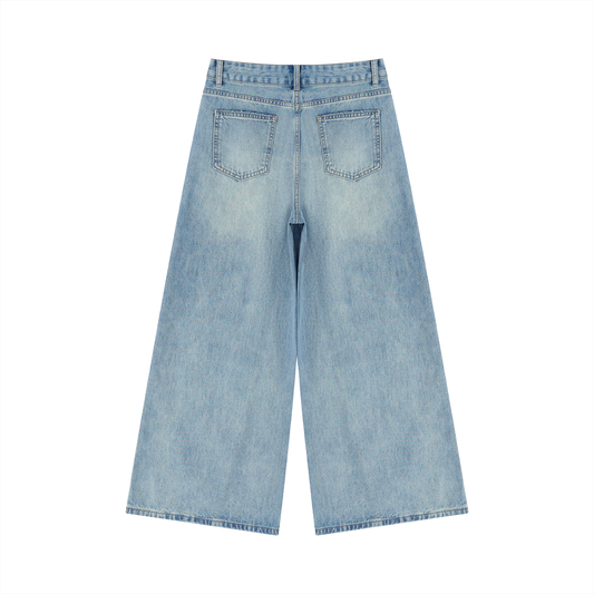 Women’s Vintage Wash Wide Leg Jeans