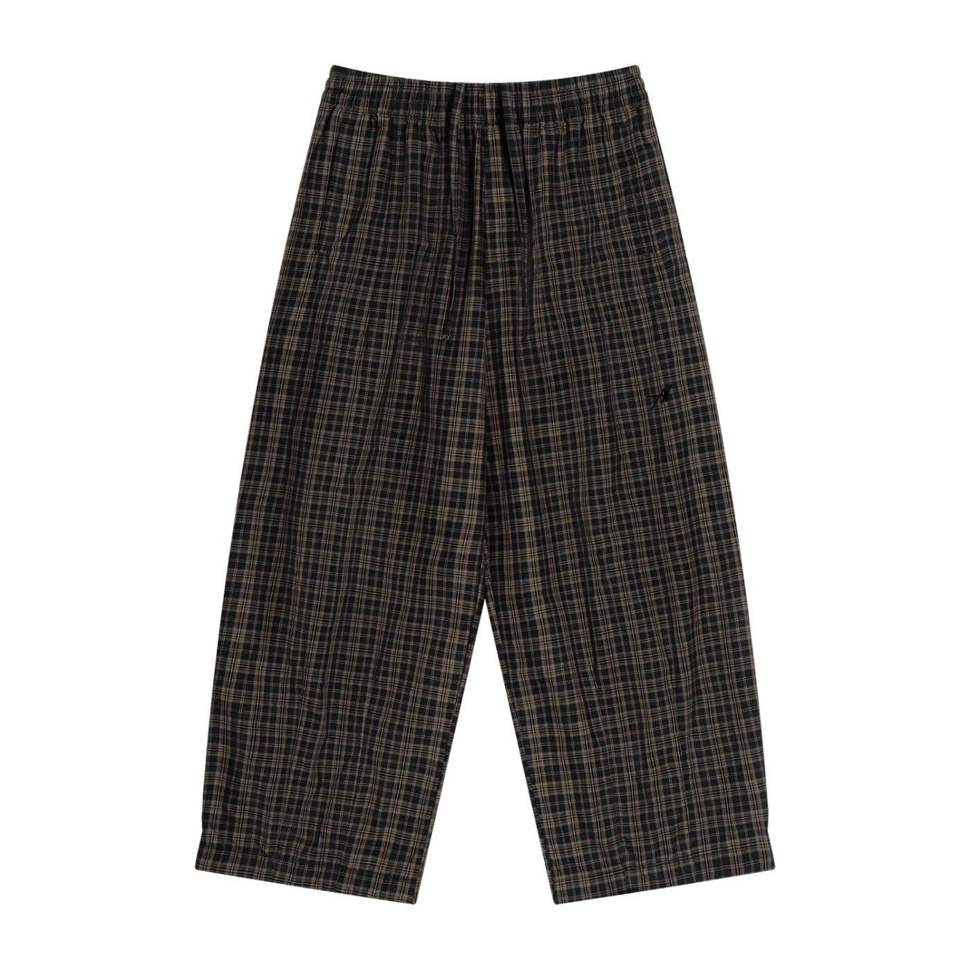Unisex Plaid Wide Leg Pants