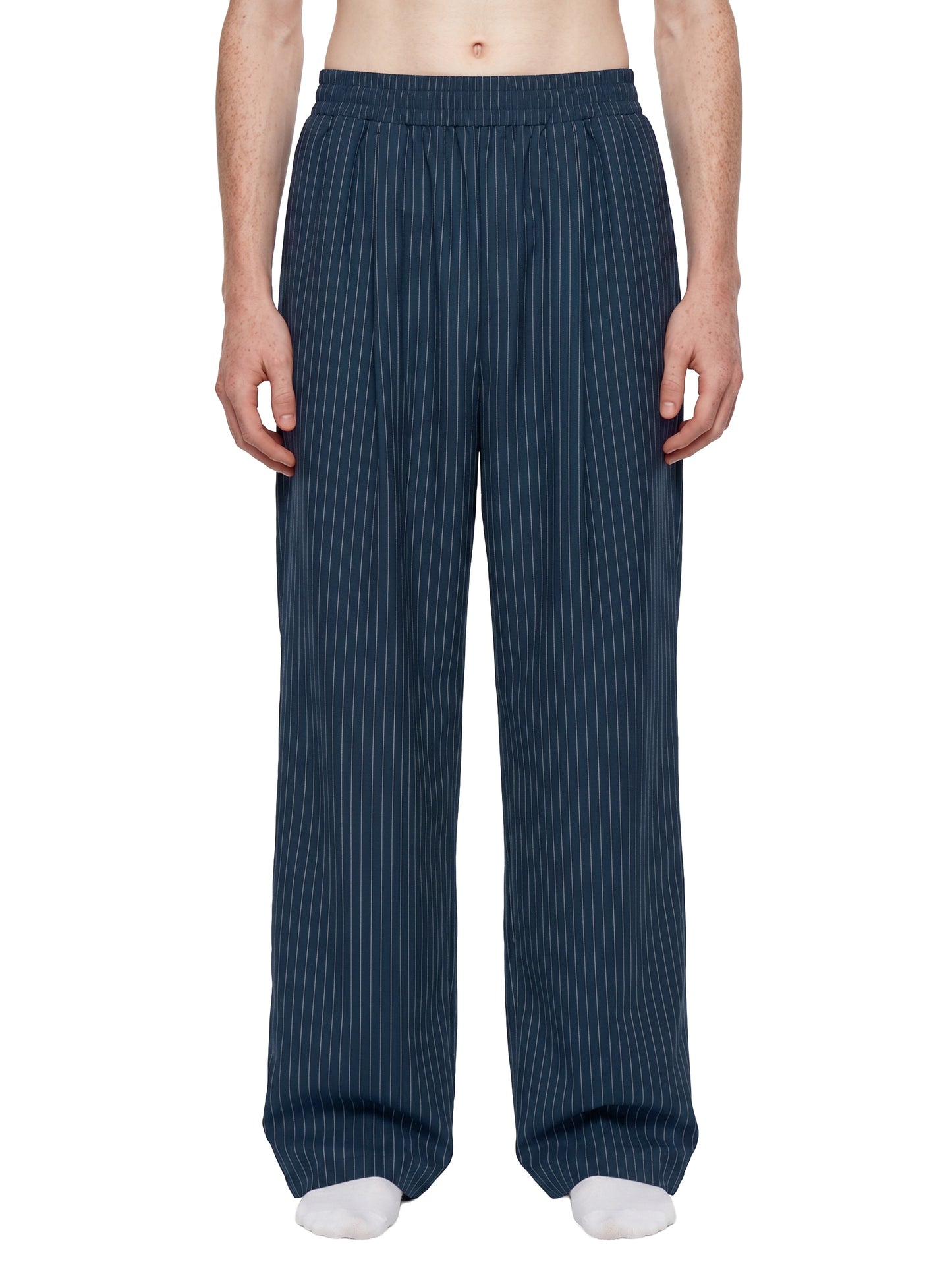 Striped Pleated Pants